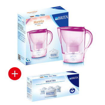 碧然德Marella 2.4L郁金香粉净水壶 高效净水，呵护家庭健康